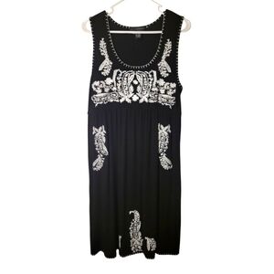Grace Elements Rayon Sleeveless dress, Black, L, Like New